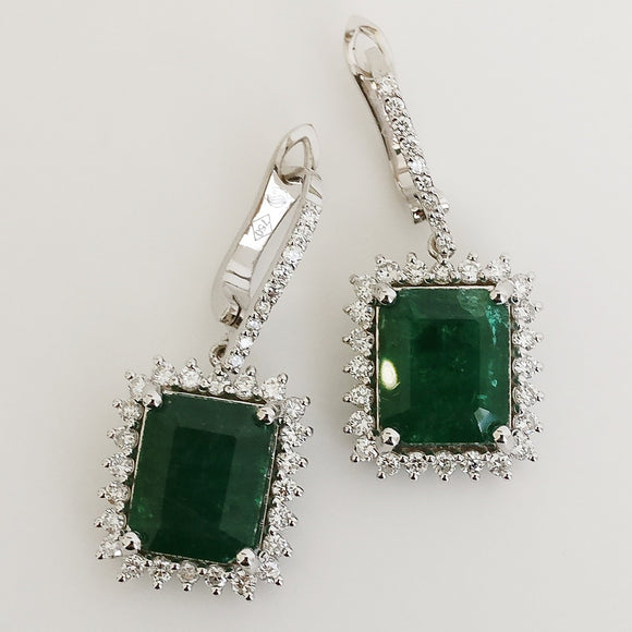 10.04ct Emerald Earrings