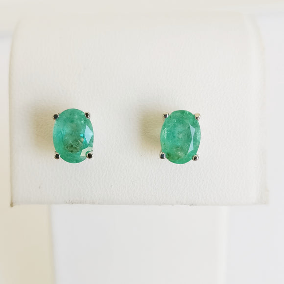 1.91ct Emerald Earrings