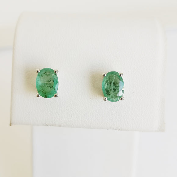 1.26ct Emerald Earrings
