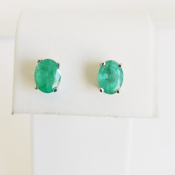 3.27ct Emerald Earrings