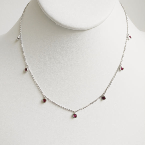 0.65ct Ruby Necklace