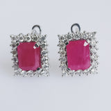 6.03ct Ruby Earrings