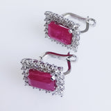 6.03ct Ruby Earrings