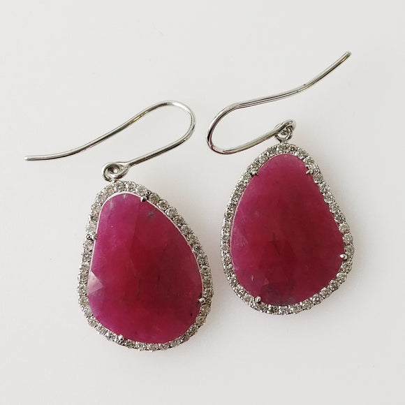 17.49ct Ruby Earrings