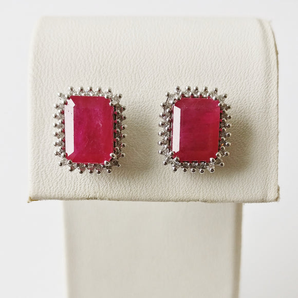 5.22ct Ruby Earrings
