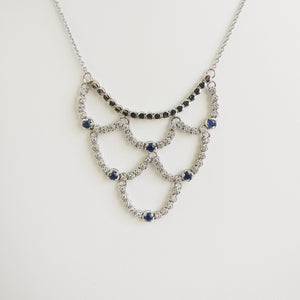 1.49ct Sapphire and Diamond Necklace