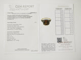 4.12ct Citrine and Diamond Ring