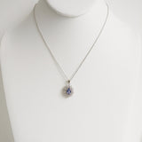 1.61ct Tanzanite and Diamond Necklace with Pendant