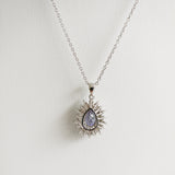 1.61ct Tanzanite and Diamond Necklace with Pendant