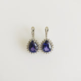 5.53ct Tanzanite and Diamond Earrings