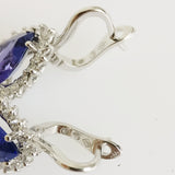 5.53ct Tanzanite and Diamond Earrings