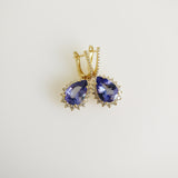 9.04ct Tanzanite and Diamond Earrings