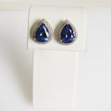 7.83ct Tanzanite and Diamond Earrings