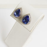 7.83ct Tanzanite and Diamond Earrings