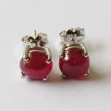 5.25ct Ruby Earrings