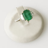 2.56ct Emerald and Diamond Ring