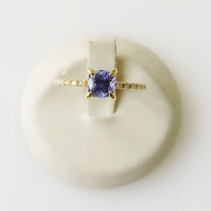 1.10ct Tanzanite and Diamond Ring