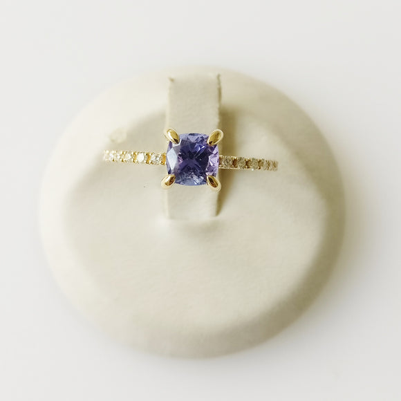 1.10ct Tanzanite and Diamond Ring