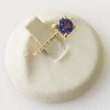 1.10ct Tanzanite and Diamond Ring