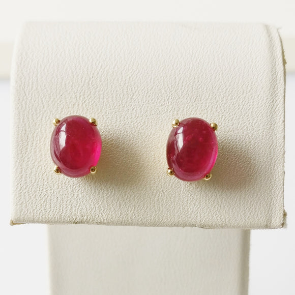 5.40ct Ruby Earrings