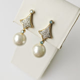 16.70ct Pearl and Diamond Earrings