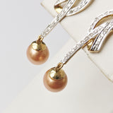 10.48ct Pearl and Diamond Earrings