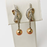 10.48ct Pearl and Diamond Earrings