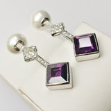 22.06ct Pearl and Amethyst Earrings