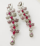 10.81ct Ruby and Diamond Earrings