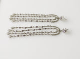 6.64ct Cubic Zirconia and Diamond Earrings