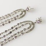6.64ct Cubic Zirconia and Diamond Earrings