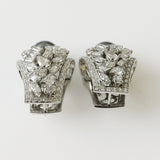 36.21ct Imitation Pearl and Cubic Zirconia Earrings