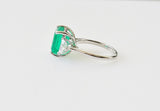 6.84ct Emerald and Diamond Ring
