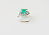 6.84ct Emerald and Diamond Ring