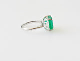 6.84ct Emerald and Diamond Ring