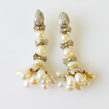 94.83ct Pearl and Diamond Earrings