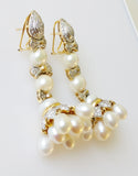 94.83ct Pearl and Diamond Earrings