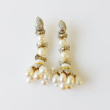 94.83ct Pearl and Diamond Earrings