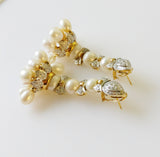 94.83ct Pearl and Diamond Earrings