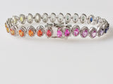 12.86ct Sapphire and Diamond Bracelet