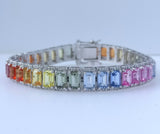 29.05ct Sapphire and Diamond Bracelet