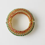 60.71ct Ruby and Emerald and Diamond Bangle