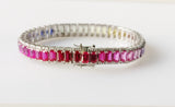 22.01ct Sapphire and Ruby and Diamond Bracelet