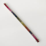 22.01ct Sapphire and Ruby and Diamond Bracelet