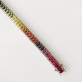 22.01ct Sapphire and Ruby and Diamond Bracelet