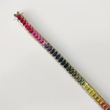 22.01ct Sapphire and Ruby and Diamond Bracelet