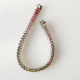 22.01ct Sapphire and Ruby and Diamond Bracelet