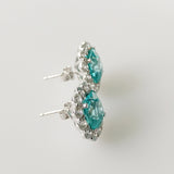 16.80ct Paraiba and Diamond Earrings