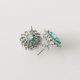 16.80ct Paraiba and Diamond Earrings