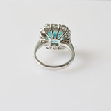 9.19ct Paraiba and Diamond Ring